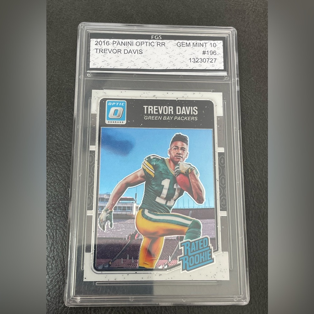 2016 Panini Optic Rated Rookie Trevor Davis #196 Graded FGS 10